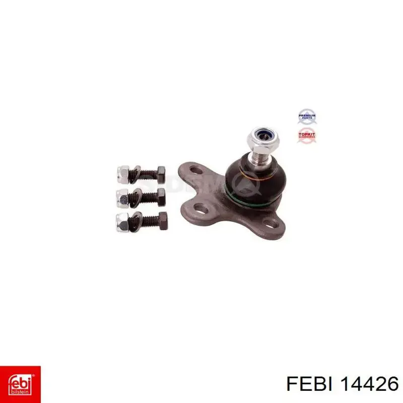 Кульова опора, нижня, права Febi 14426 ціна, від 13.29 USD