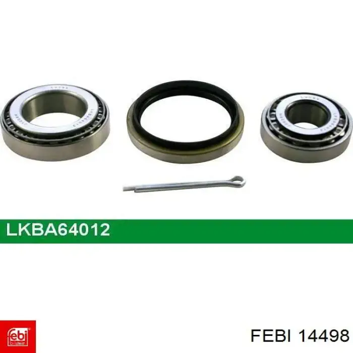 Комплект підшипник маточини передньої Febi 14498 ціна, від 11.86 USD