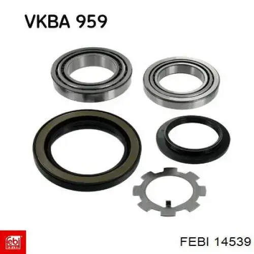 Задній підшипник Febi 14539