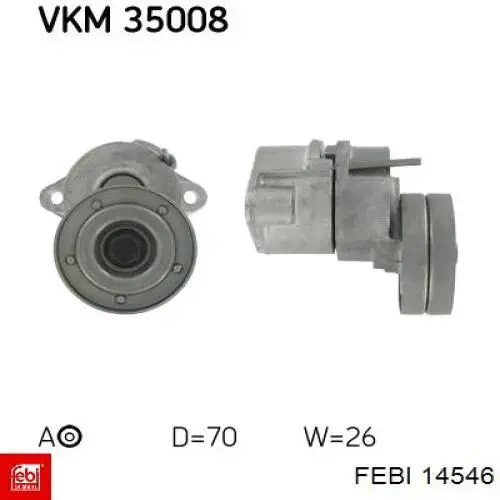 Натягувач приводного ременя Febi 14546 ціна, від 31.85 USD