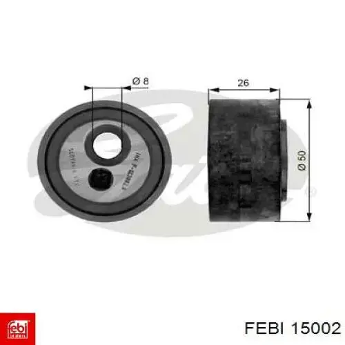 Натяжний ролик 15002 Febi