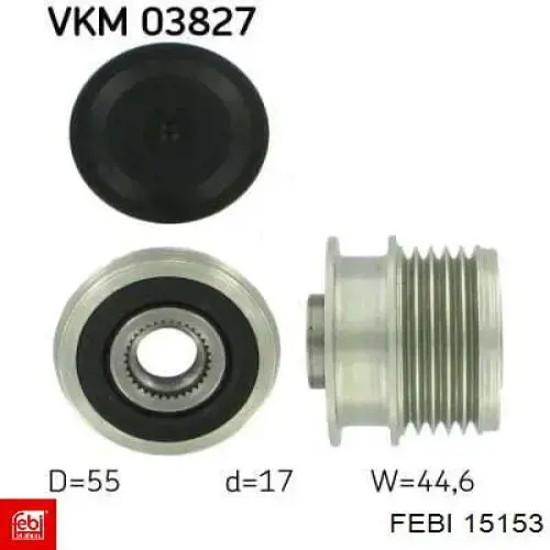 Інерційний шків Febi 15153 ціна, від 32.83 USD