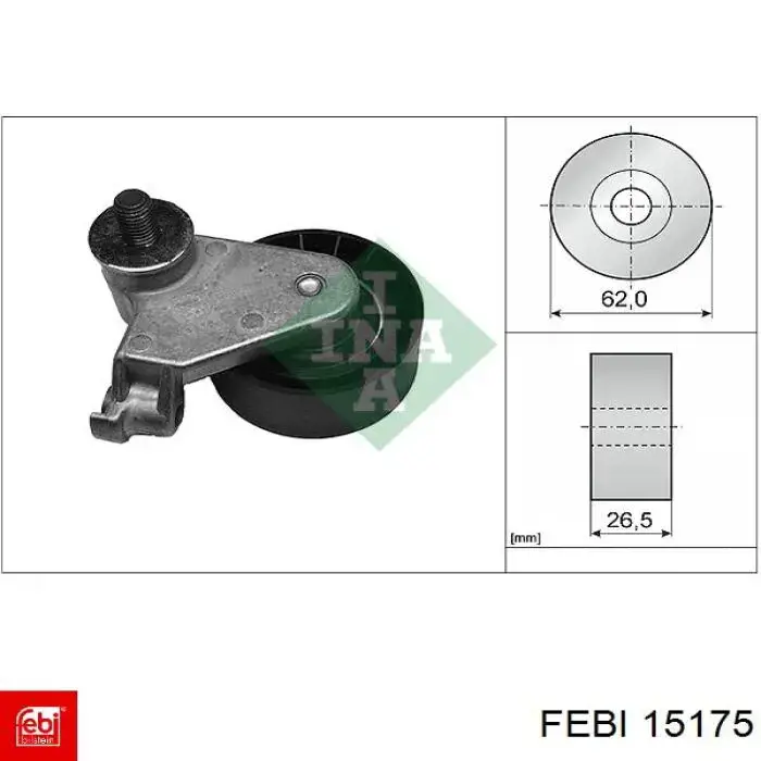 Натягувач ременя ГРМ Ford 1004409 ціна, від 40.95 USD