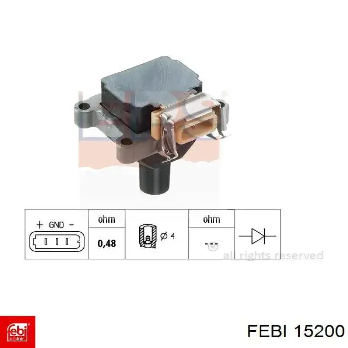 Граната колісна Febi 15200 ціна, від 28.79 USD