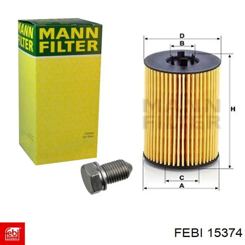 Болт піддона Febi 15374