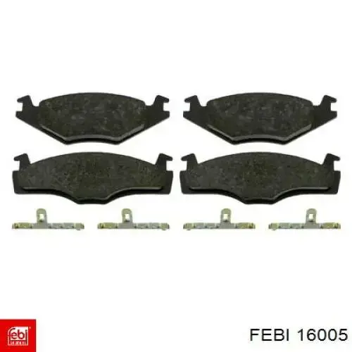 Гальмівні колодки Febi 16005 ціна, від 13.11 USD