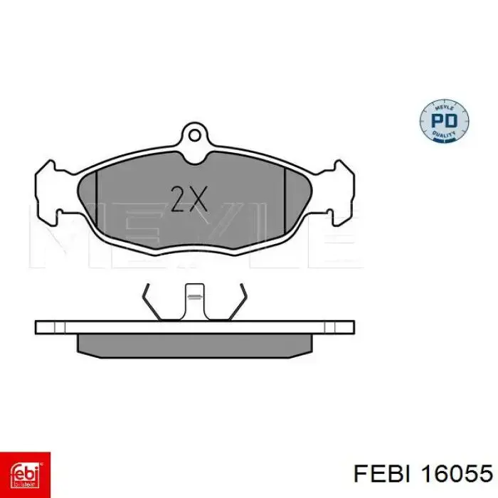 Гальмівні колодки Febi 16055 ціна, від 12.30 USD