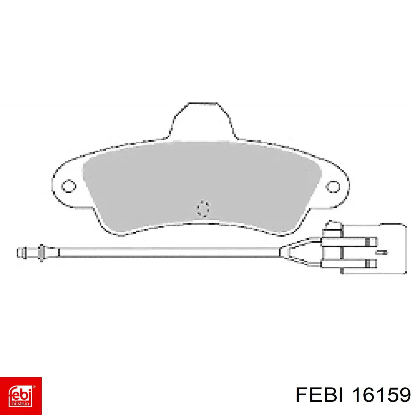 Задні гальмівні колодки Febi 16159 ціна, від 20.88 USD