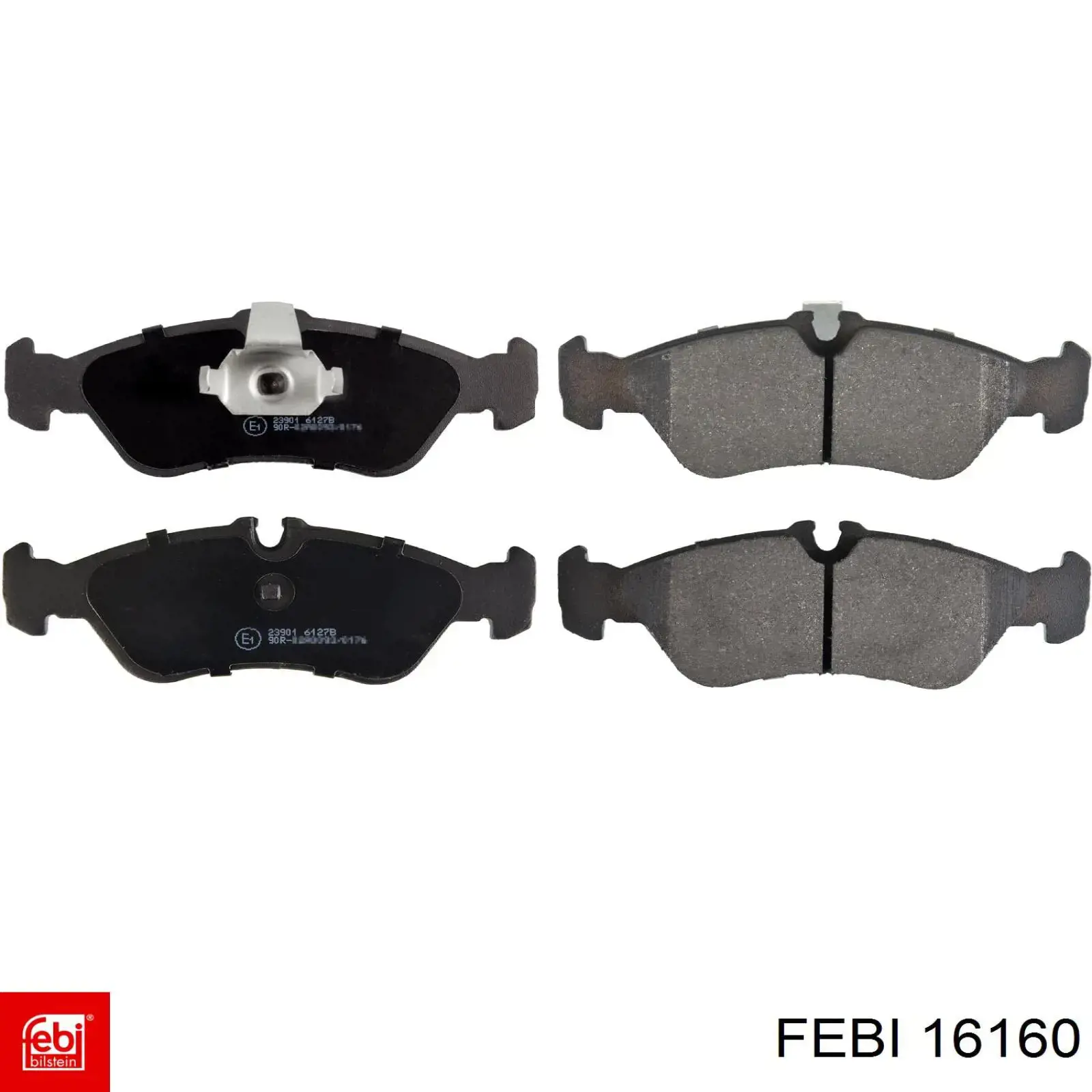 Задні гальмівні колодки Febi 16160 ціна, від 24.46 USD