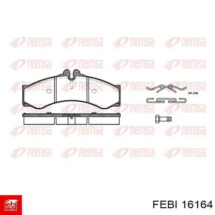 Гальмівні колодки Febi 16164 ціна, від 29.96 USD