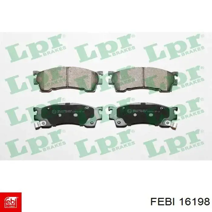 Гальмівні колодки Febi 16198 ціна, від 19.77 USD