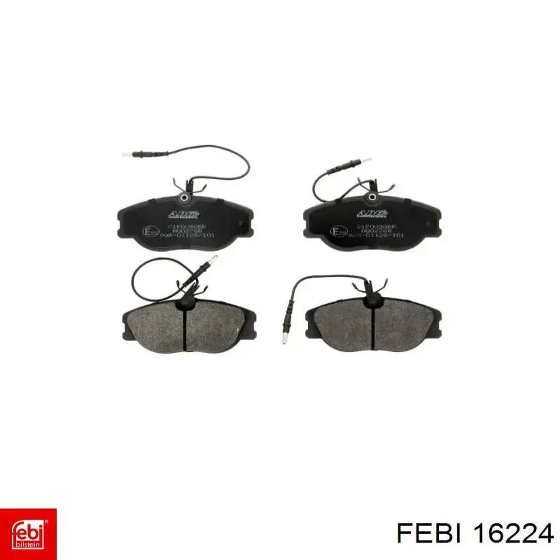 Гальмівні колодки Febi 16224 ціна, від 16.89 USD