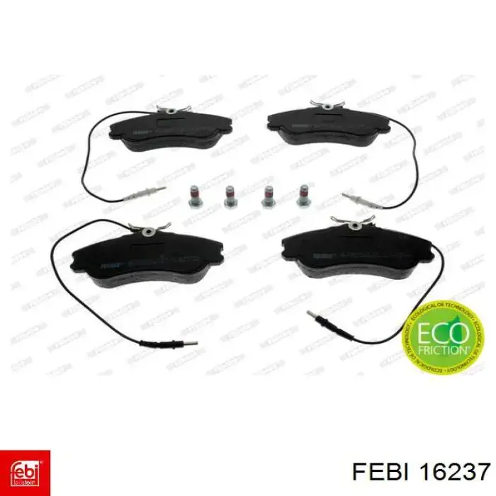 Гальмівні колодки Febi 16237 ціна, від 17.77 USD
