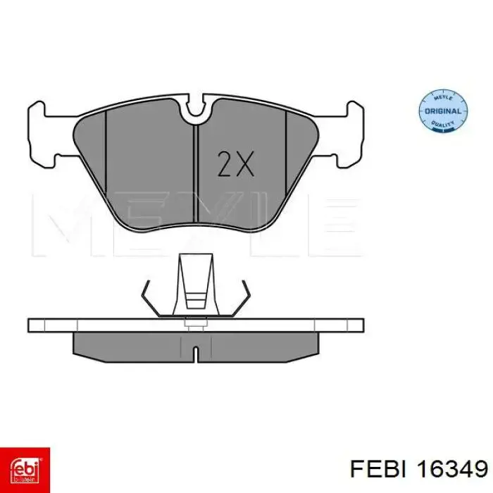 Гальмівні колодки Febi 16349 ціна, від 28.44 USD