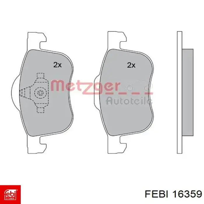 Гальмівні колодки Febi 16359 ціна, від 24.97 USD