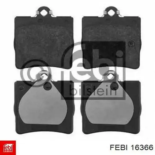 Гальмівні колодки Febi 16366 ціна, від 44.33 USD