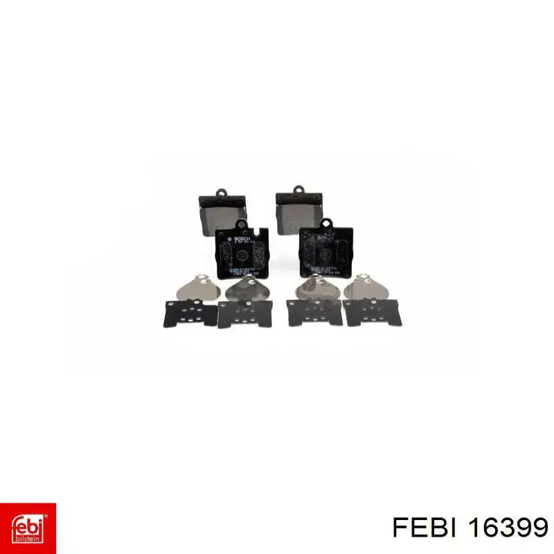 Задні дискові колодки Febi 16399
