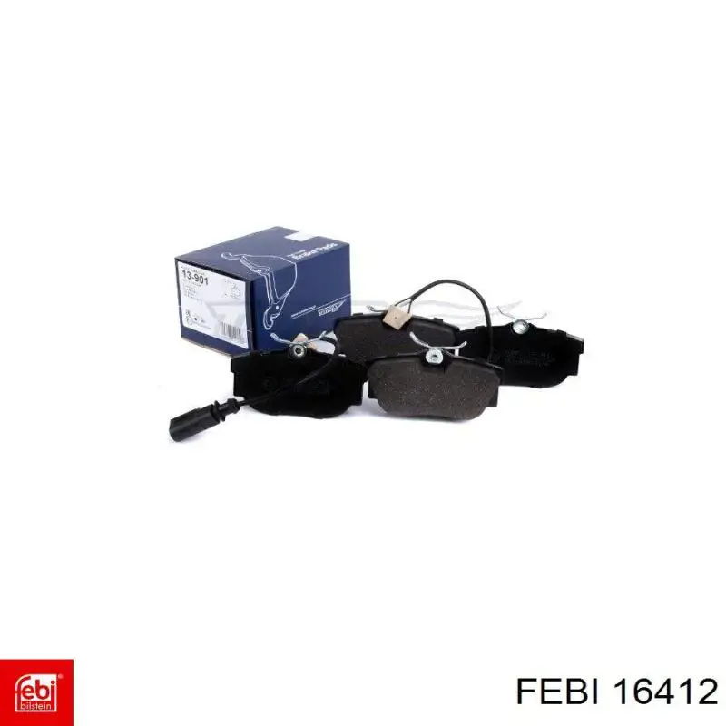 Задні гальмівні колодки Febi 16412 ціна, від 25.78 USD