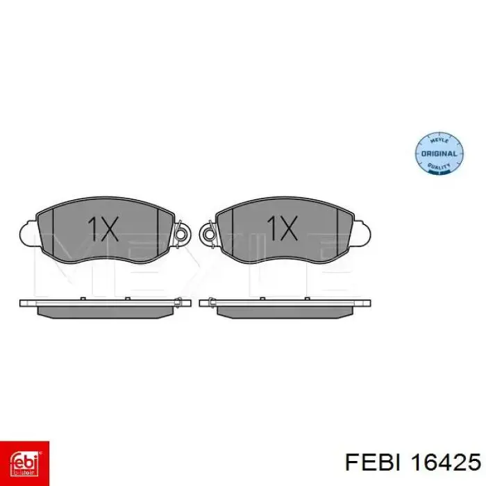Гальмівні колодки Febi 16425 ціна, від 25.90 USD