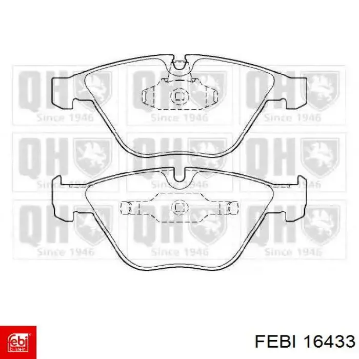 Гальмівні колодки Febi 16433 ціна, від 30.72 USD