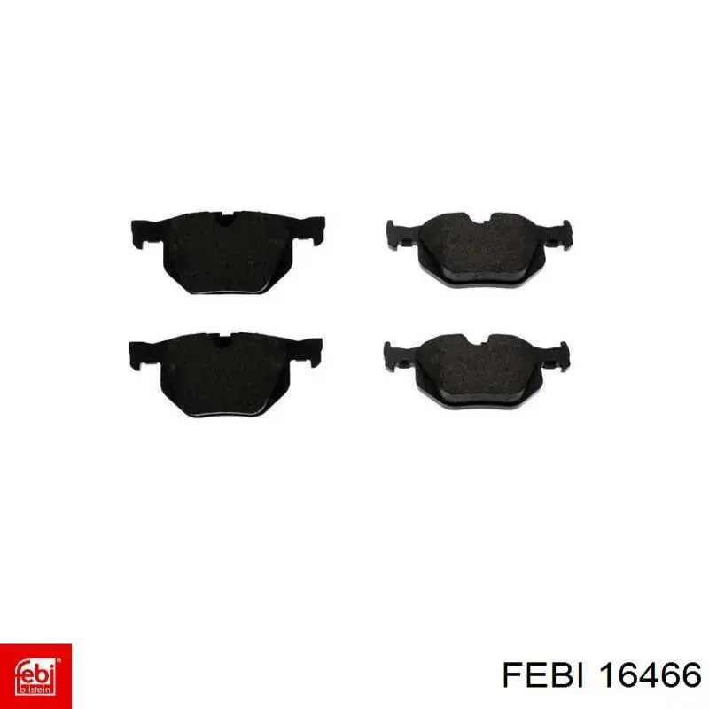 Задні гальмівні колодки Febi 16466 ціна, від 31.59 USD