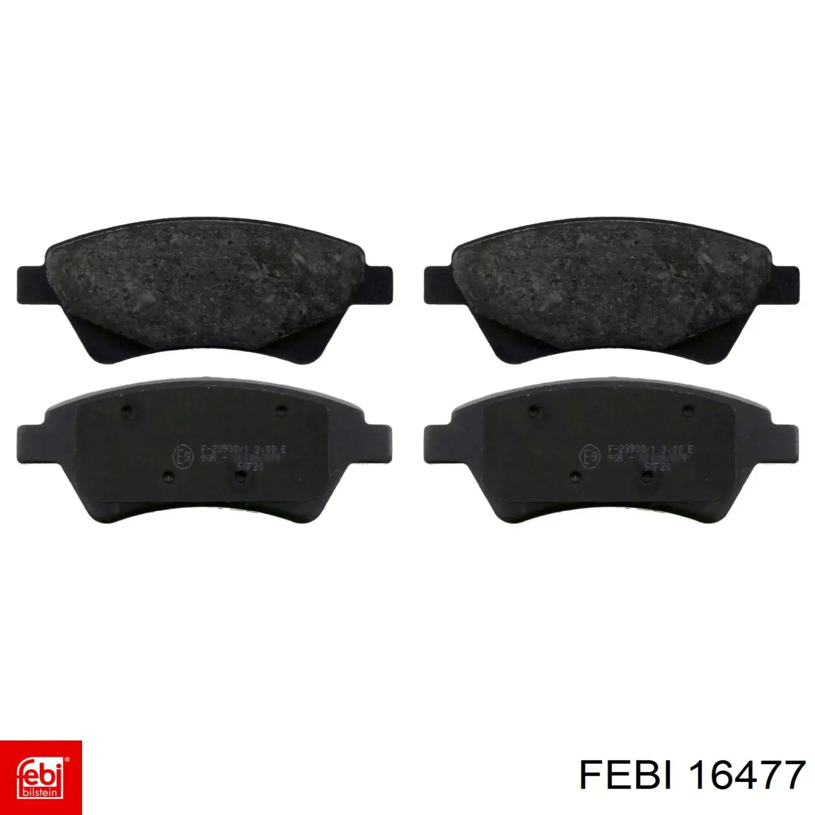 16477 Febi Передні гальмівні колодки