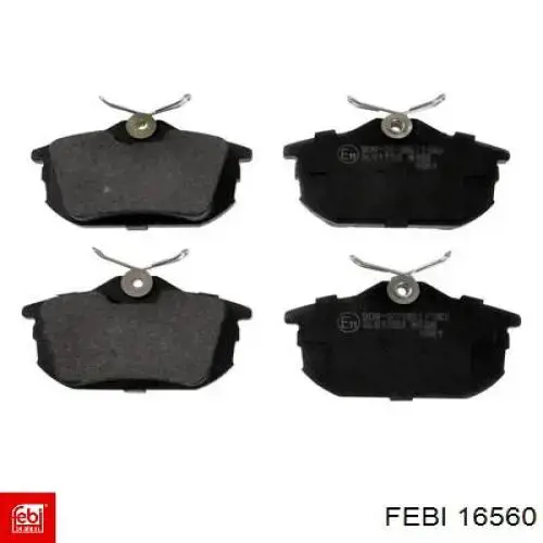 Задні гальмівні колодки Febi 16560 ціна, від 29.34 USD