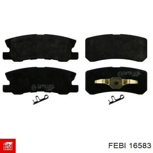 Задні гальмівні колодки Febi 16583 ціна, від 20.15 USD