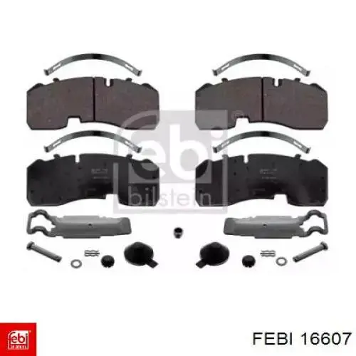 Задні гальмівні колодки Febi 16607 ціна, від 87.18 USD