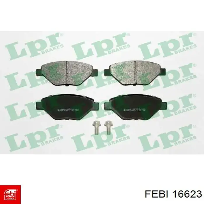 Гальмівні колодки Febi 16623 ціна, від 20.33 USD