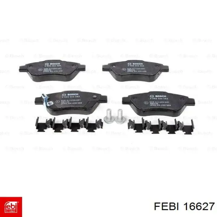 Гальмівні колодки Febi 16627 ціна, від 20.53 USD
