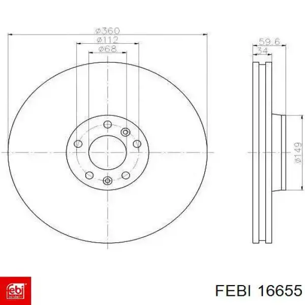 Гальмівні колодки Febi 16655 ціна, від 15.56 USD