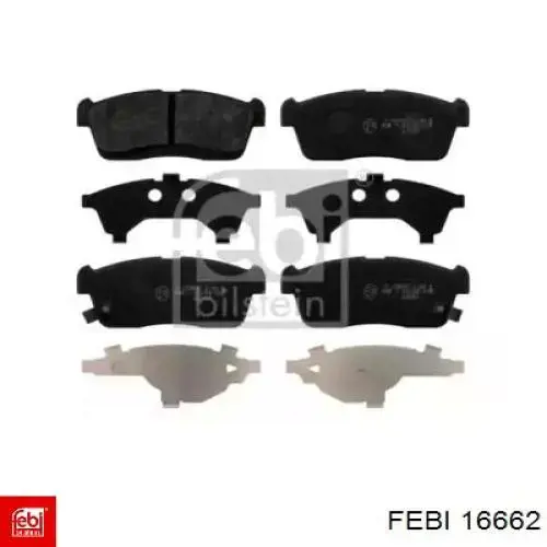 Гальмівні колодки Febi 16662 ціна, від 19.01 USD