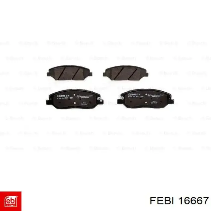 Гальмівні колодки Febi 16667 ціна, від 29.12 USD