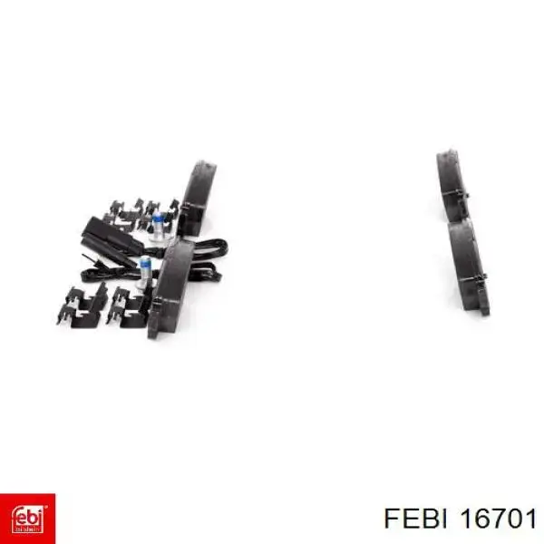Задні гальмівні колодки 16701 Febi