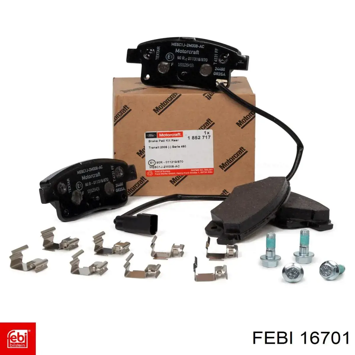 Задні дискові колодки Febi 16701