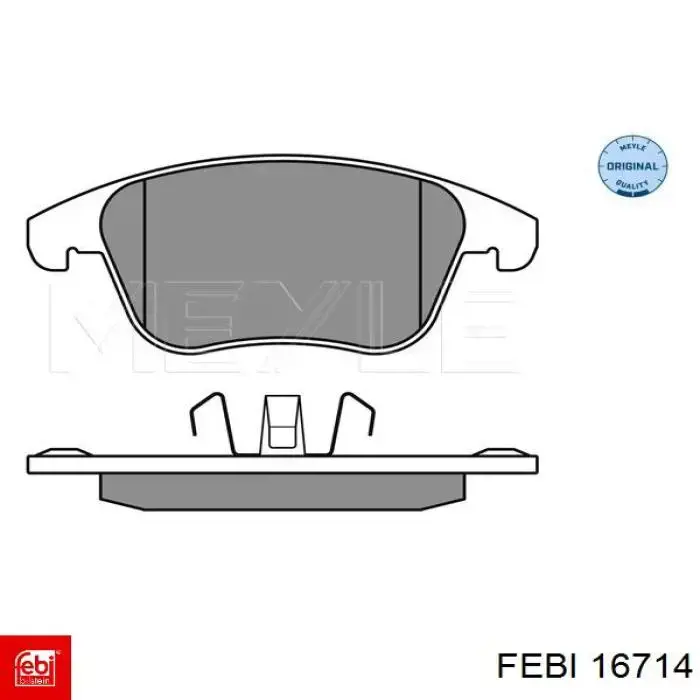 Колодки гальмівні передні, дискові 16714 Febi