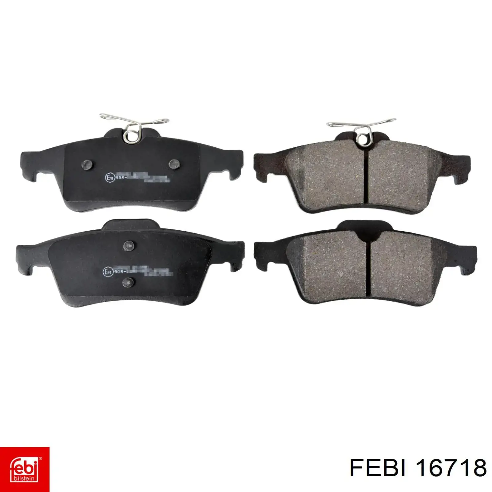 Задні гальмівні колодки Febi 16718 ціна, від 20.91 USD