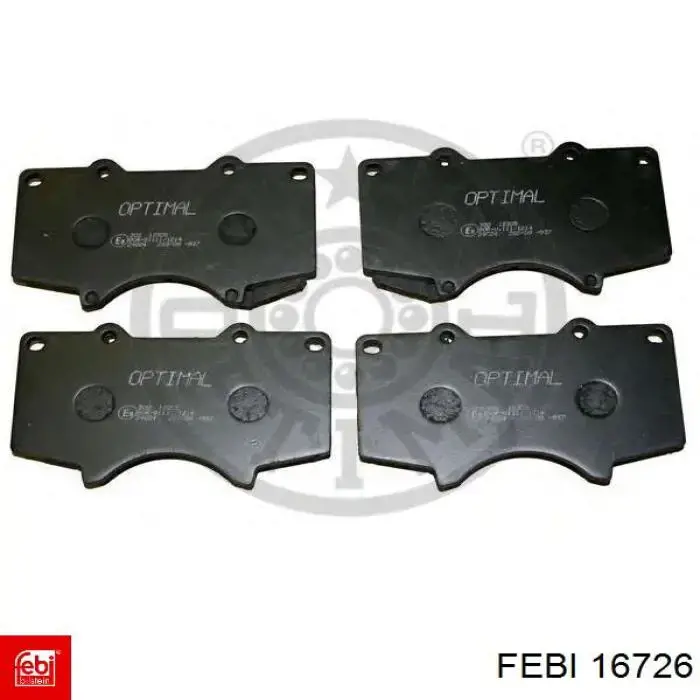 Гальмівні колодки Febi 16726 ціна, від 31.91 USD