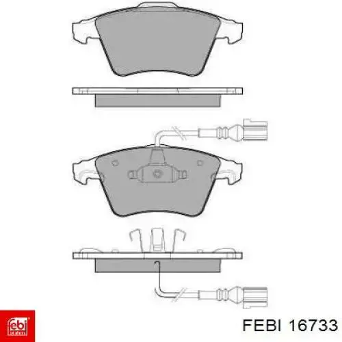 Гальмівні колодки Febi 16733 ціна, від 41.61 USD