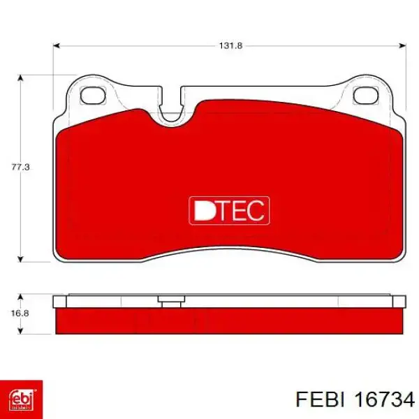 Гальмівні колодки Febi 16734 ціна, від 42.63 USD