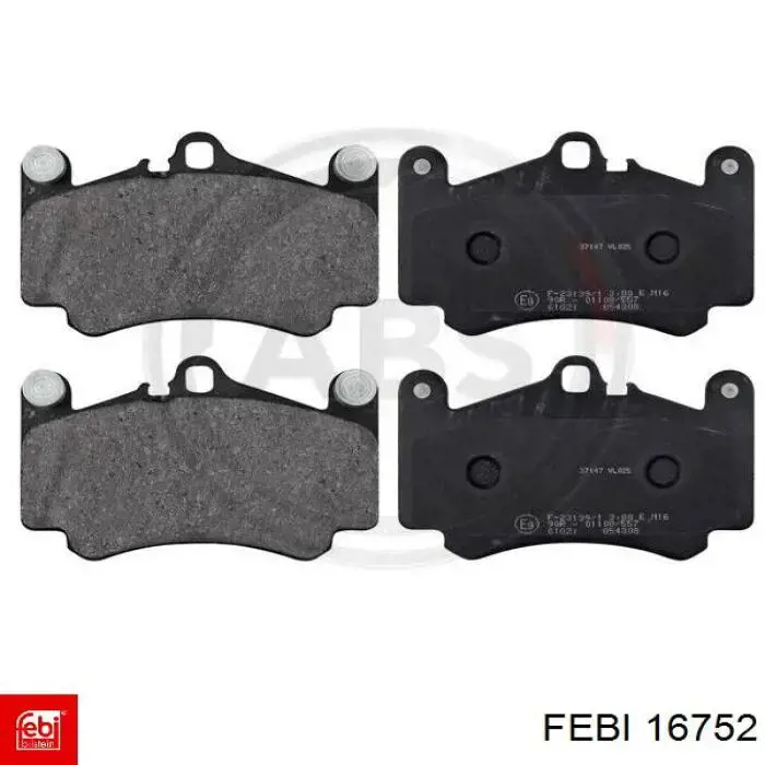 Гальмівні колодки Febi 16752 ціна, від 65.08 USD