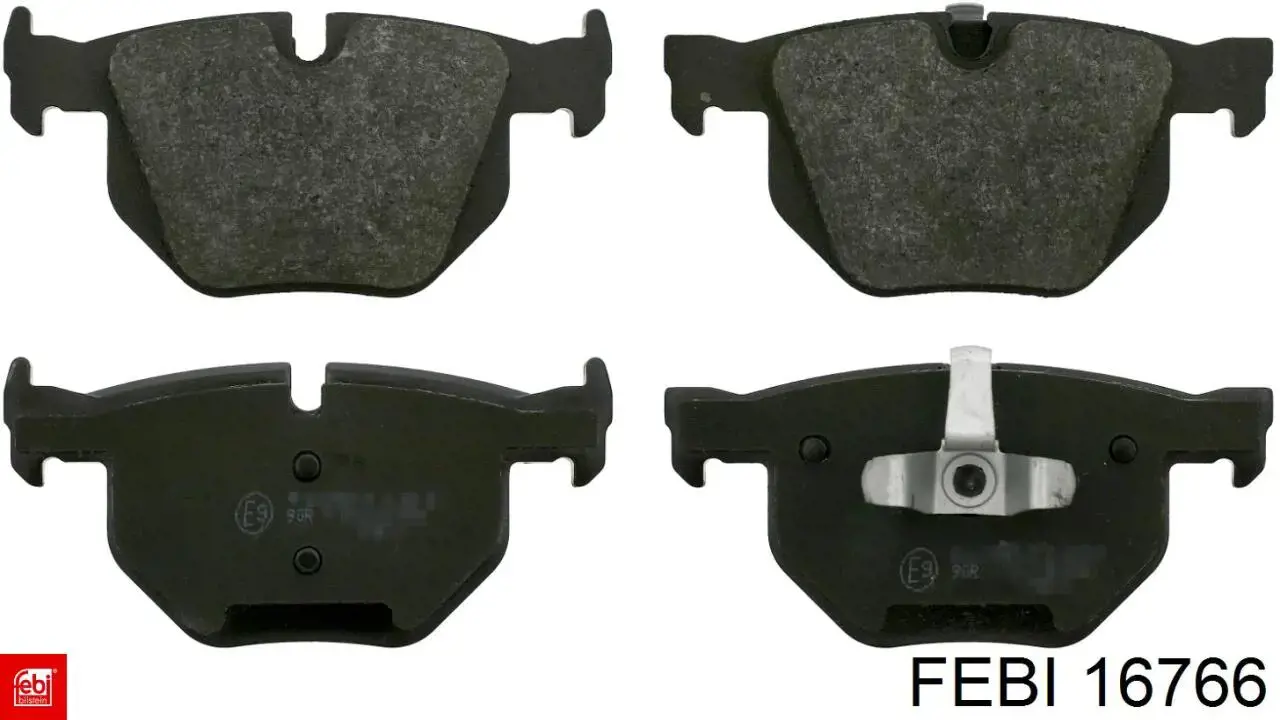 Задні гальмівні колодки Febi 16766 ціна, від 20.13 USD