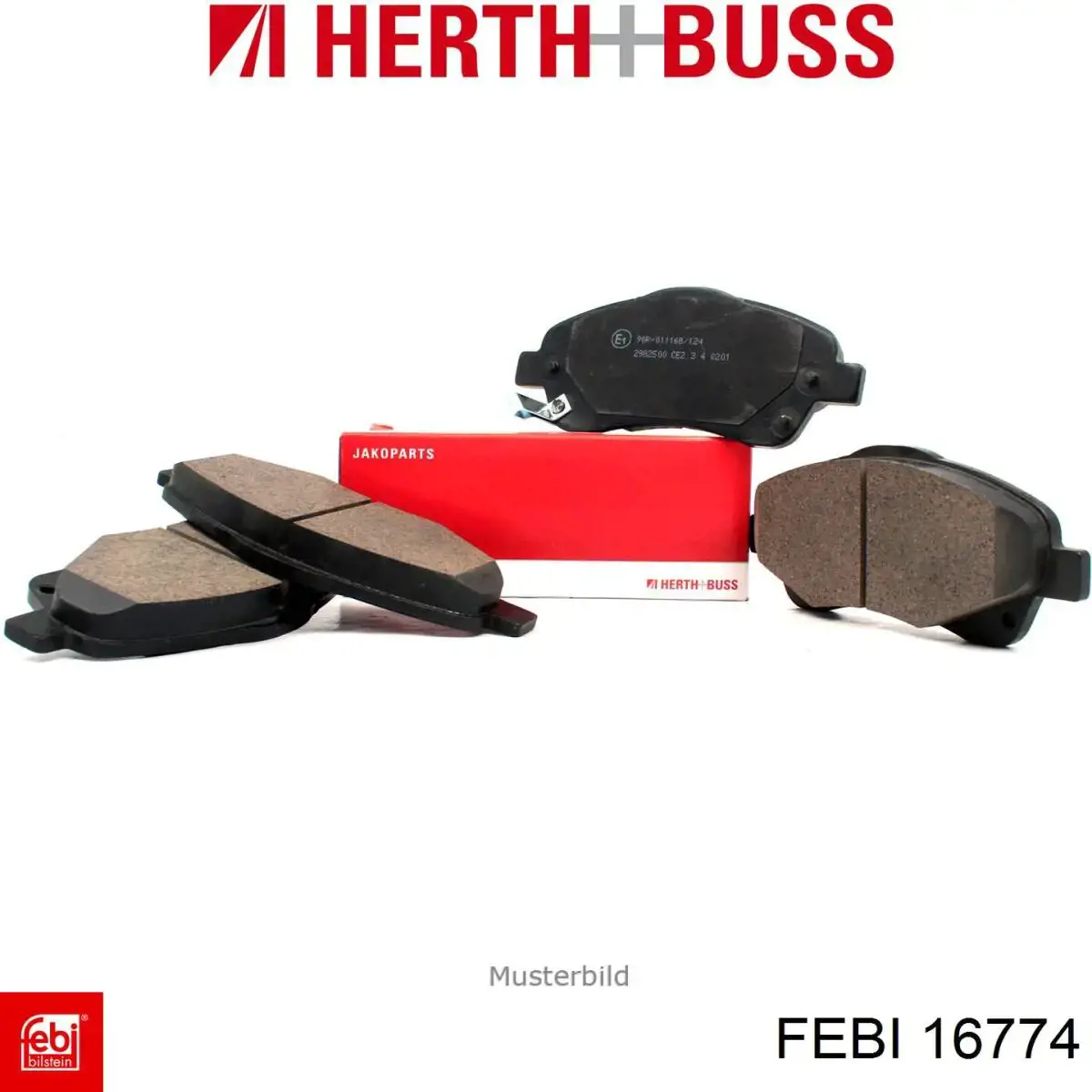 Задні гальмівні колодки Febi 16774 ціна, від 20.70 USD