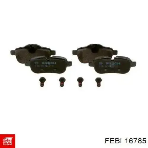 Задні гальмівні колодки Febi 16785 ціна, від 34.85 USD