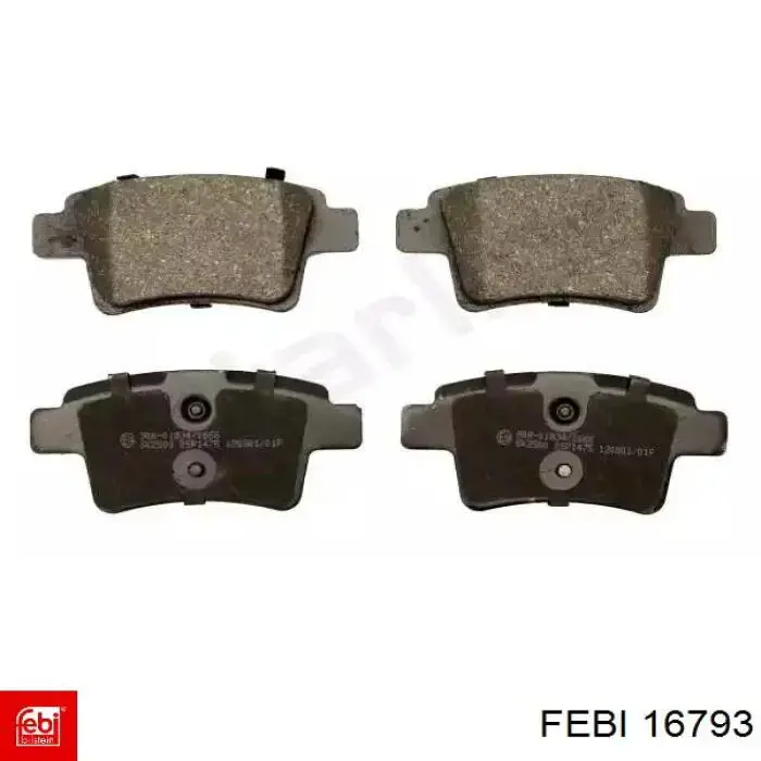 Задні дискові колодки Febi 16793