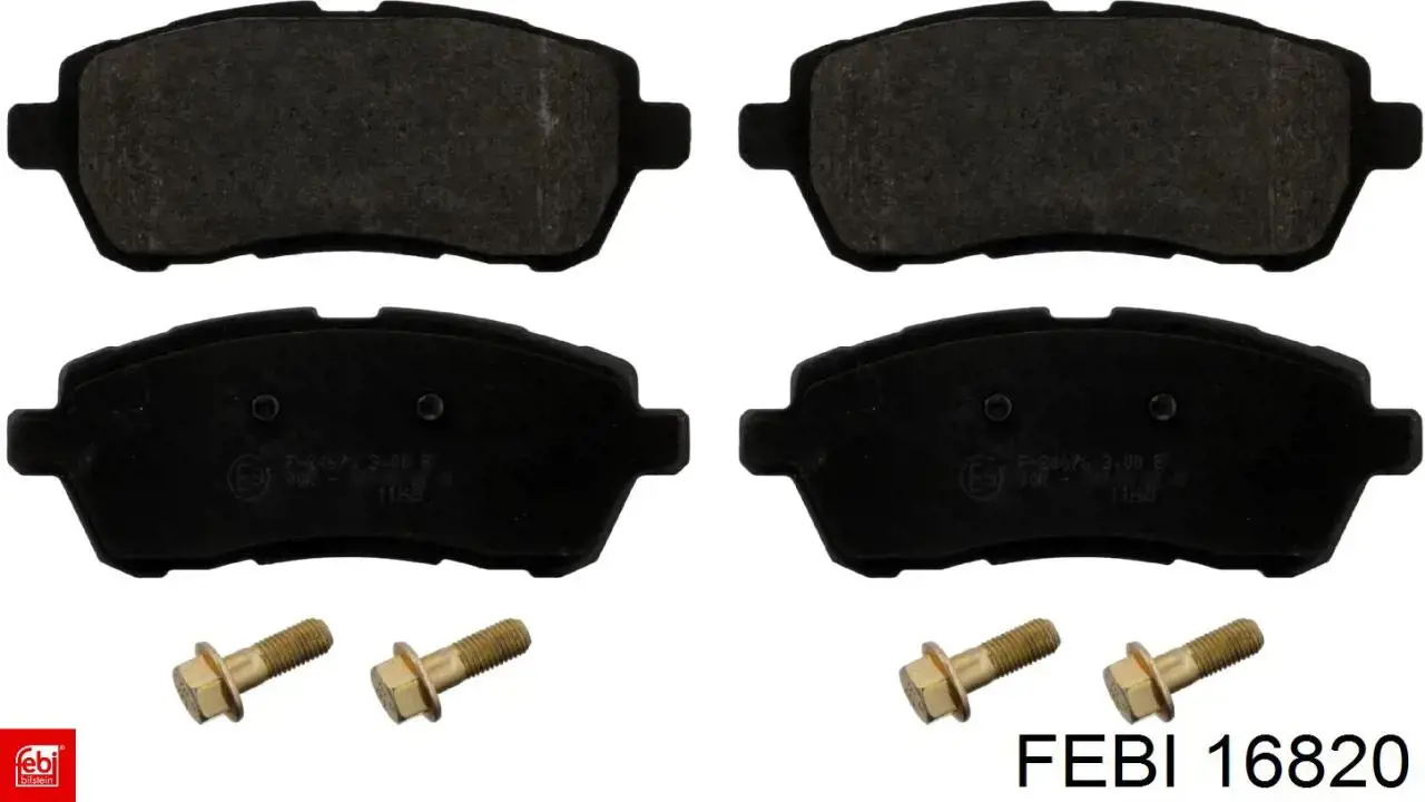 Гальмівні колодки Febi 16820 ціна, від 24.07 USD