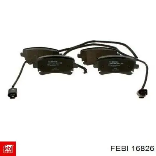 Задні гальмівні колодки Febi 16826 ціна, від 30.44 USD