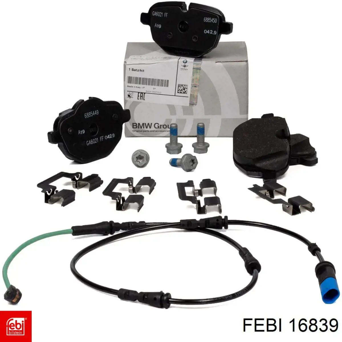 Задні гальмівні колодки Febi 16839 ціна, від 51.30 USD