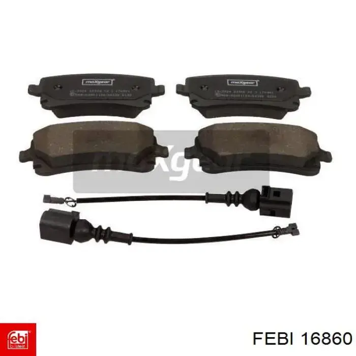 Задні гальмівні колодки 16860 Febi